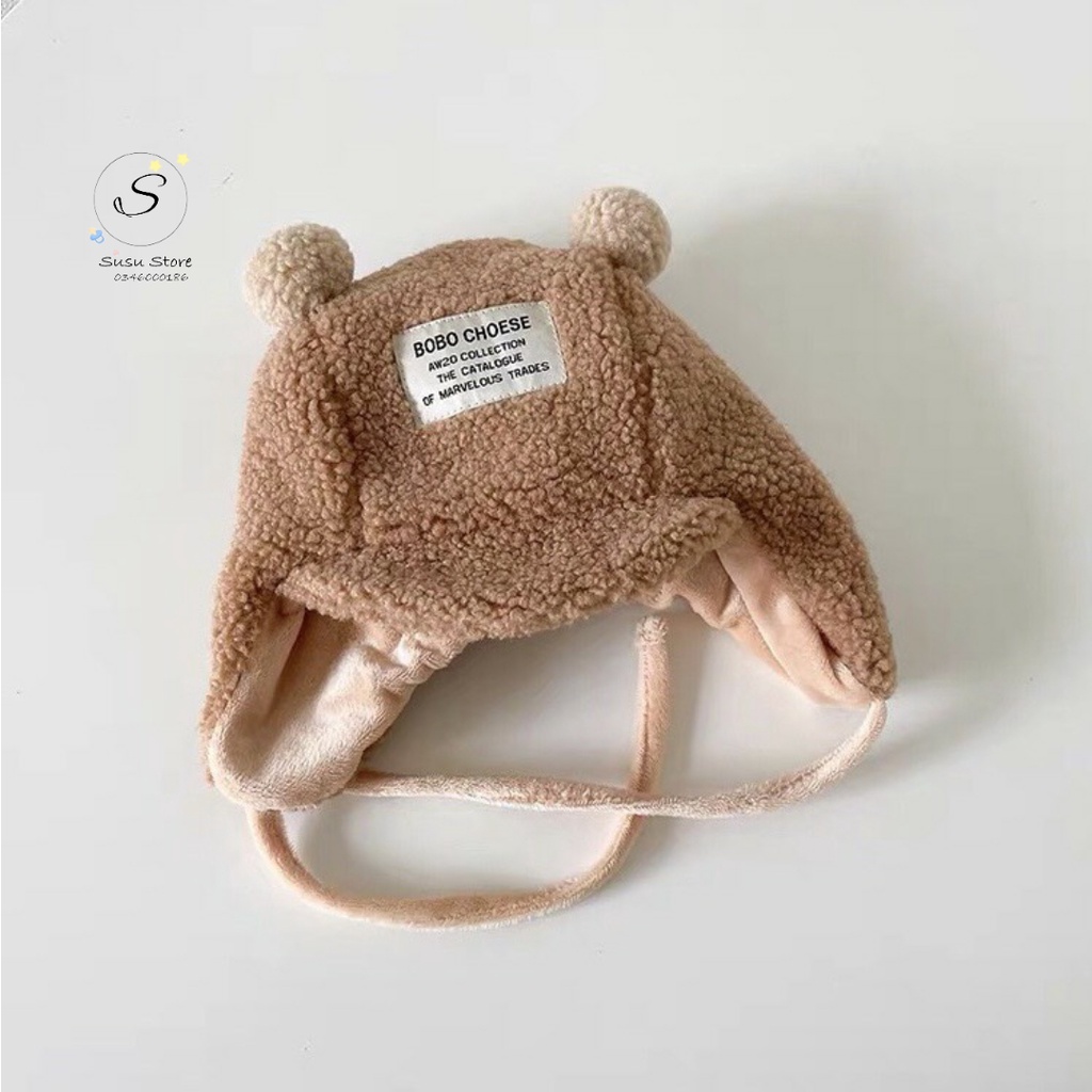 MUP 68: Mũ bông có lót bên trong cho bé từ 6-24 tháng