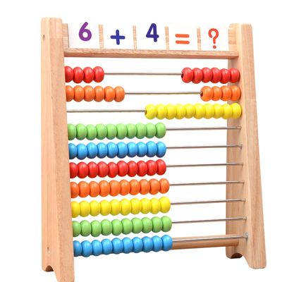 Trẻ em toán học số học giáo viên câu đố mẫu giáo đồ chơi bàn tính lớn hạt Số học số học tuyệt vời