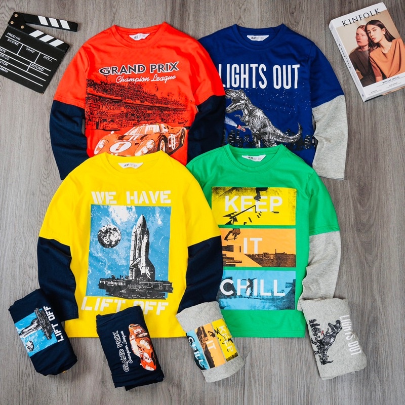 Bộ dài tay bé trai size đại 23-57kg, bộ thun cotton bé trai lớn