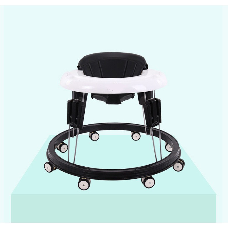 Xe tròn tập đi cao cấp cho bé chất liệu an toàn thiết kế thông minh Bánh Xe Quay 360 Độ, Gấp Gọn Dễ Dàng