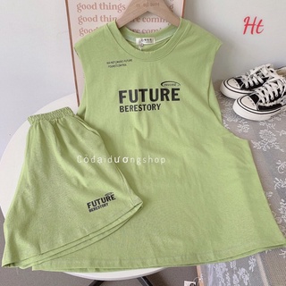 Set bộ đùi tanktop 3 lỗ có bra FUTURE Ht