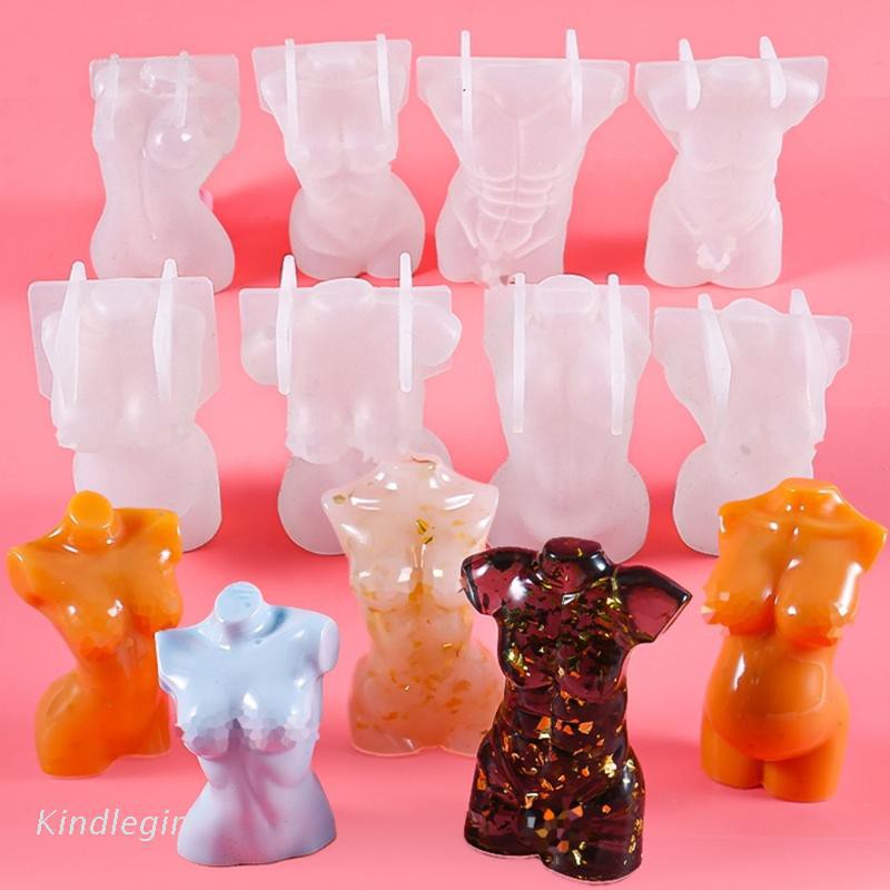 Khuôn Silicon Làm Nến 3d Hình Người