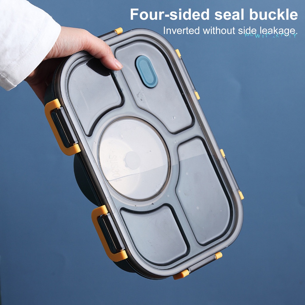 Hộp Đựng Cơm Trưa/Salad/Đồ Ăn Trưa Nhiều Ngăn Không BPA Dung Tích Lớn Mang Đi Tiện Dụng