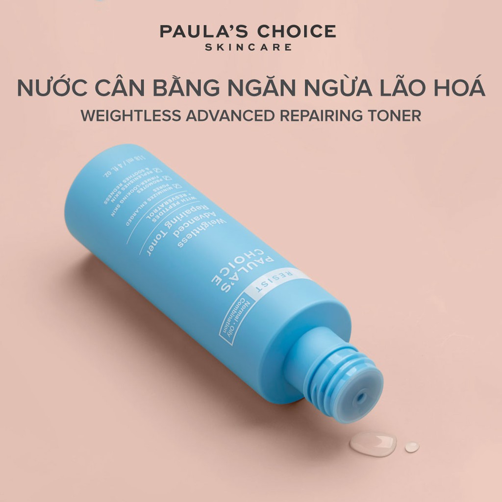 [PAULA'S CHOICE] Toner siêu nhẹ cho làn da dầu và lão hóa Resist Weightless Advanced Repairing Toner (Mã 7780)