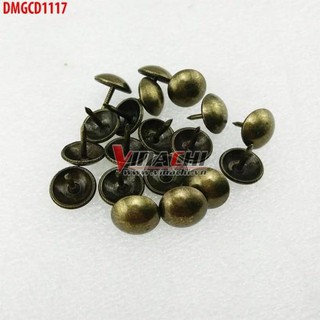 Đinh mũ giả cổ vàng đồng  , trang trí nội thât ,ghế , tủ - túi 50 cái