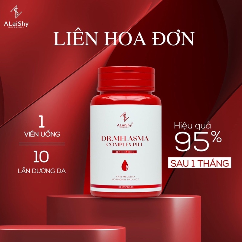 Viên uống đào thải nám sáng da Dr.Melasma Alaishy hộp 120 viên