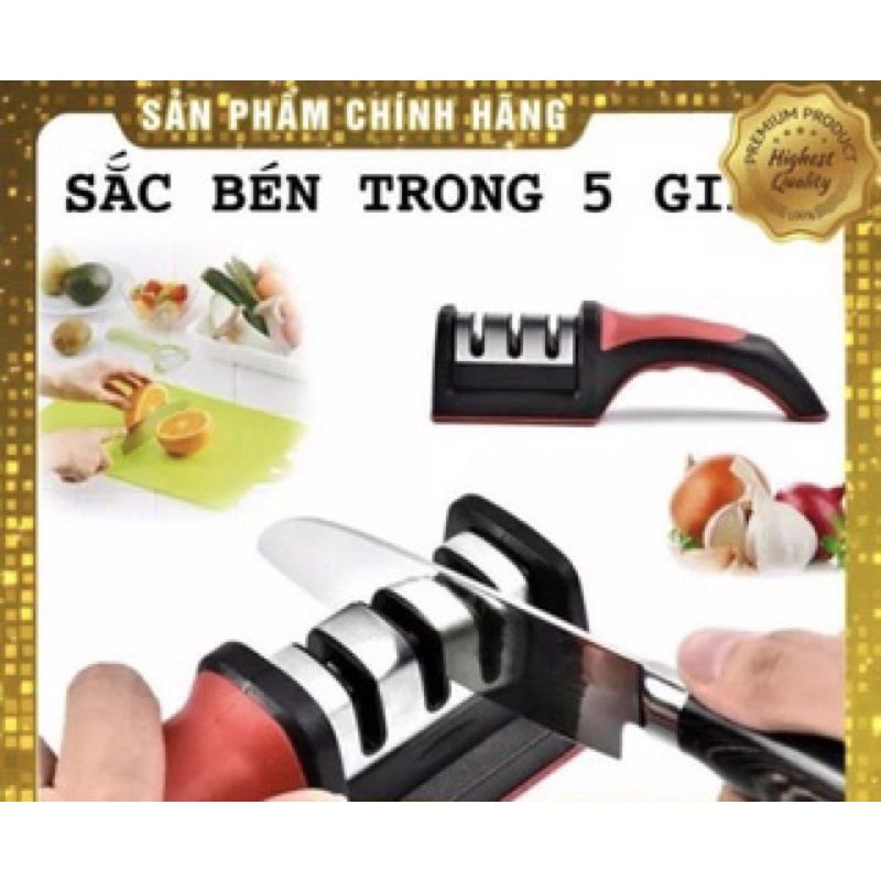 Dụng cụ mài dao 3 rãnh tiện dụng , siêu bền