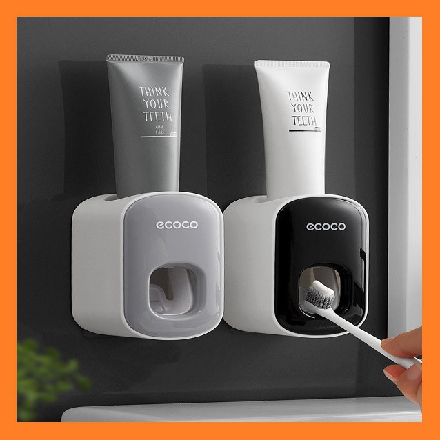 Hộp lấy kem đánh răng tự động Ecoco mini dán tường - dụng cụ nhả kem đánh răng Hàn Quốc Touch Me