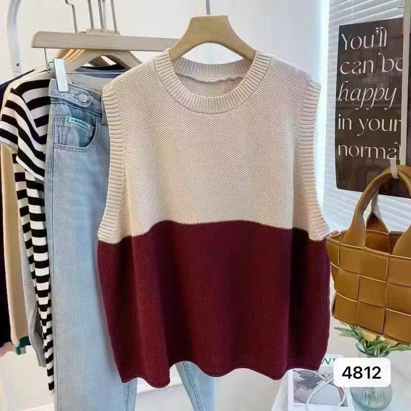 Áo Thun Form Rộng Cổ Tròn Màu Sắc Thời Trang Mùa Thu Phong Cách Hàn Quốc