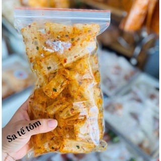 Bánh tráng cuộn sa tế tôm hành