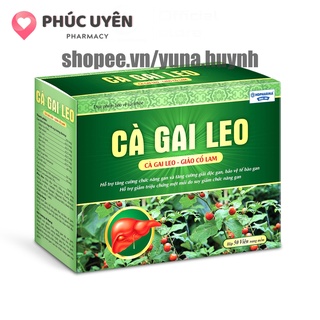 Viên uống bổ gan Cà Gai Leo GOLDTEX bảo vệ gan , làm mát , giải độc , hạ men gan - HỘP 50 viên ( Vỉ )