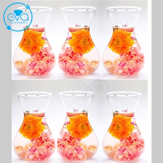 Bộ 10 Ly Thuỷ Tinh Đựng Sinh Tố Trà Sữa Dáng Miệng Loe 350 Ml M1038