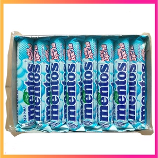 Kẹo nhai Mentos bạc hà (bịch 16 cây )