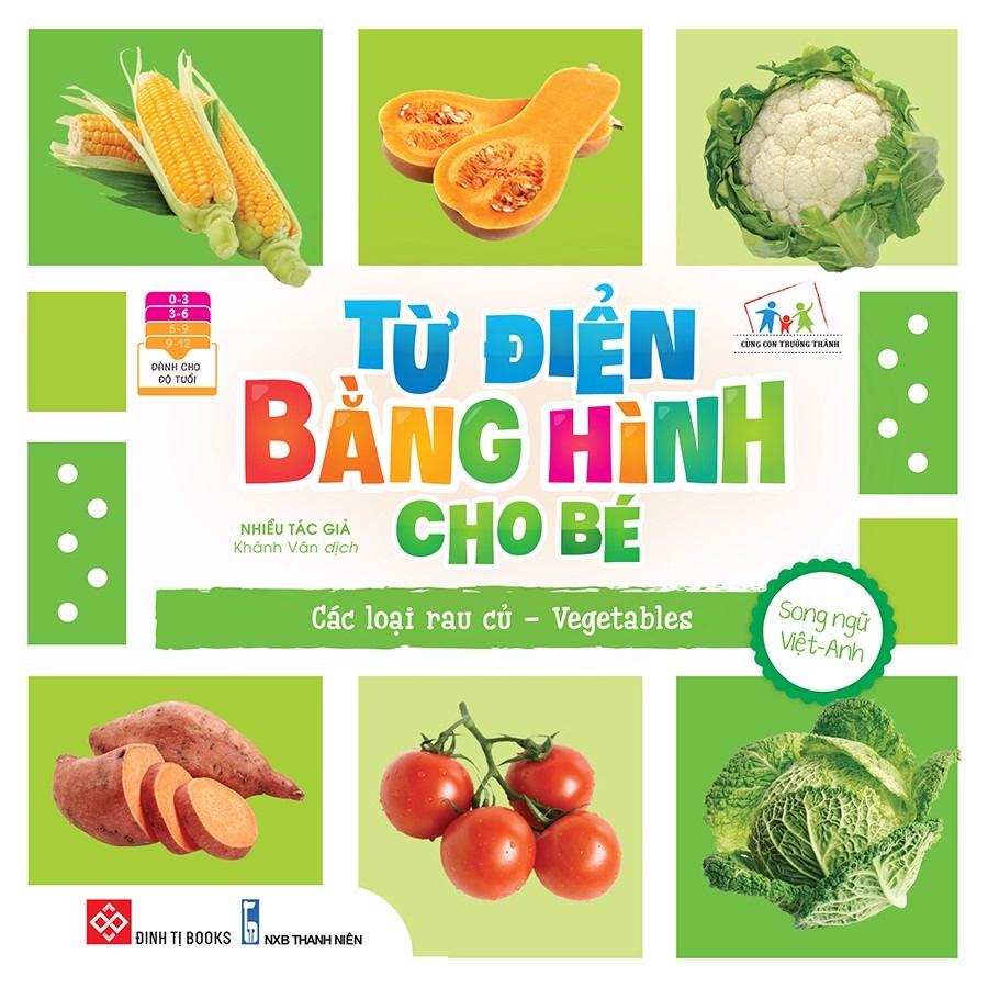 SÁCH - Từ điển bằng hình cho bé - Các loại rau củ - Vegetables
