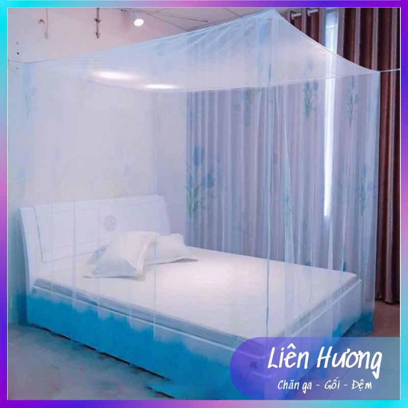 Màn tuyn hoa dầy dặn, Mùng ngủ có cửa và không cửa chống muỗi cao cấp đủ kích thước