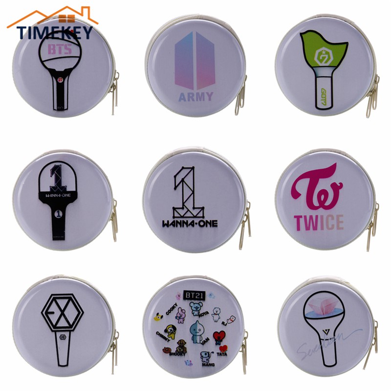 Ví nữ in hình BTS ARMY GOT7 bt21 wannaone đáng yêu
