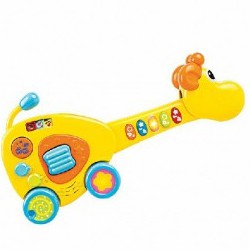 Đồ chơi âm nhạc thiết kế 2 trong 1 hình chú hươu cao cổ kết hợp đàn guitar Winfun 2088 cho bé - Hàng dự án