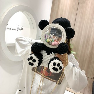 TÚI HANDMADE TỰ ĐAN GẤU TRÚC MÃ 66 ❤