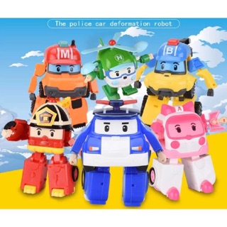 Bộ 6 con Robot  poli biến hình, biệt đội poli