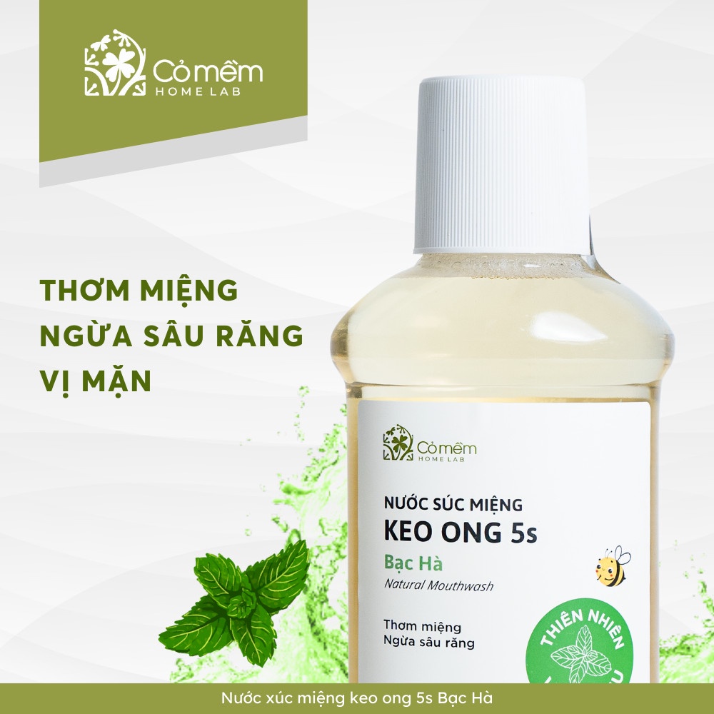 Nước Súc Miệng Giảm Hôi Nhiệt Miệng Ngừa Sâu Răng Hiệu Quả Dùng Được Cho Người Lớn Và Trẻ Nhỏ Cỏ Mềm 500ml