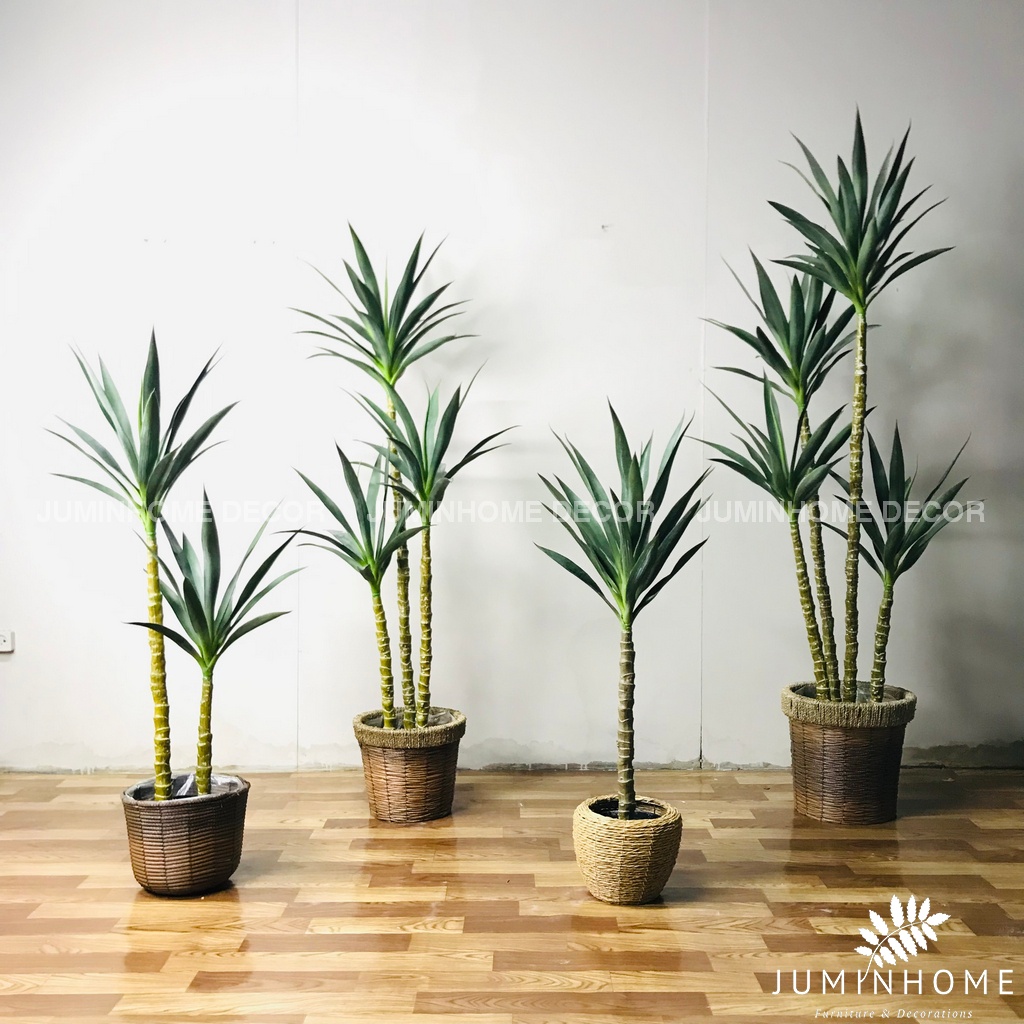 Cây giả, Cây thiết mộc lan giả, phát tài núi cao 180cm - Cây giả decor trang trí nhà cửa nội thất phòng khách phòng ngủ