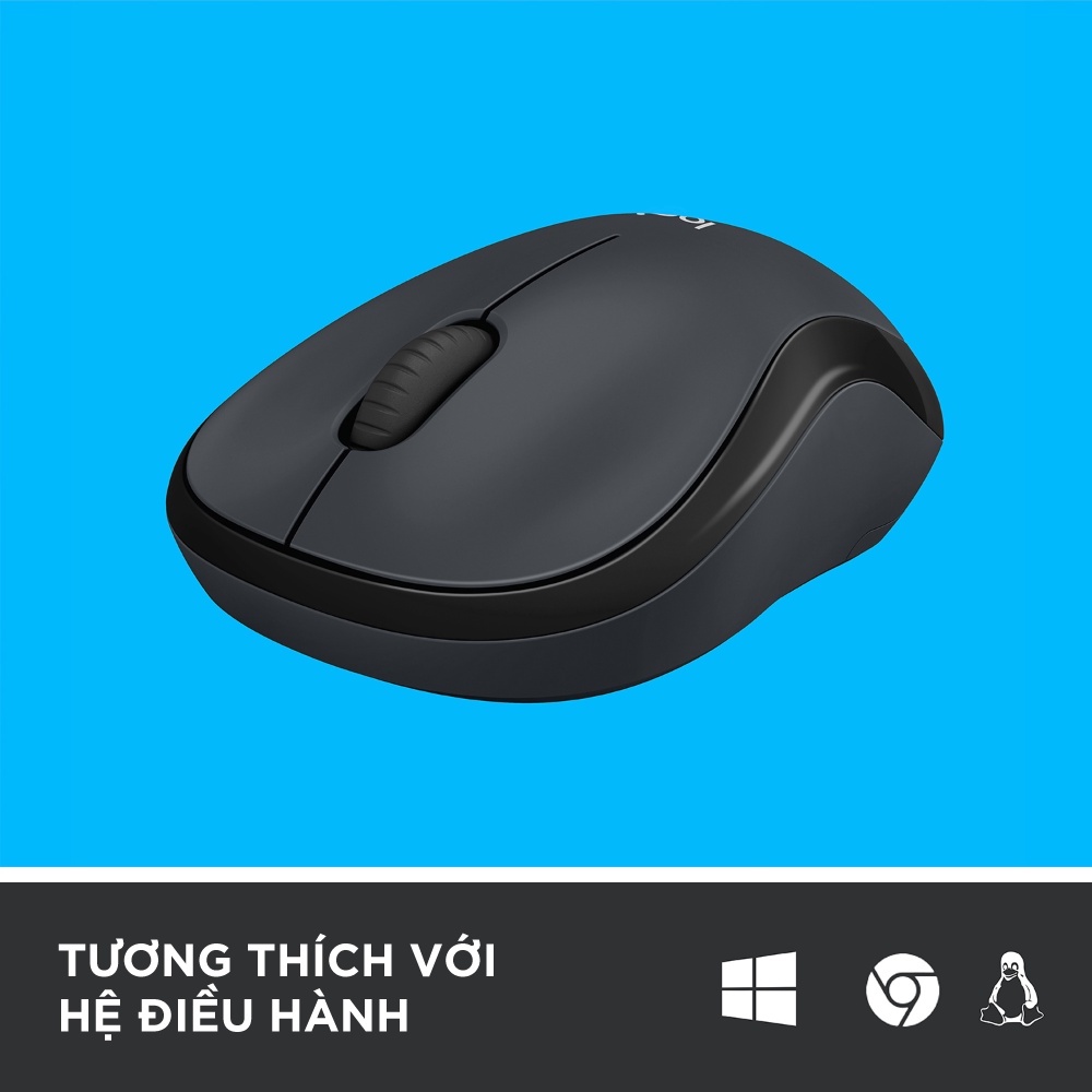 Chuột không dây Logitech M220 Silent - giảm ồn, USB, pin 1.5 năm, phù hợp PC/Laptop