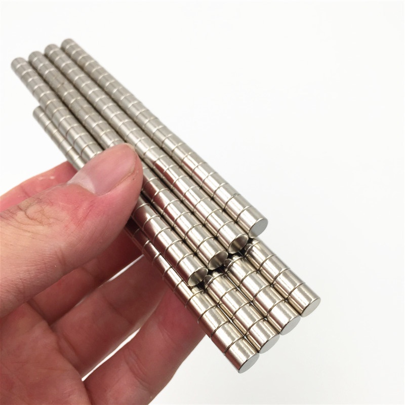 Nam châm đất hiếm hình trụ tròn 6x5mm từ tính mạnh