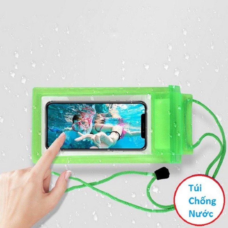 Túi Chống Nước Đi Bơi, đi biển,Đi Mưa cho Điện Thoại, Đựng Bóp Ví, Giấy Tờ