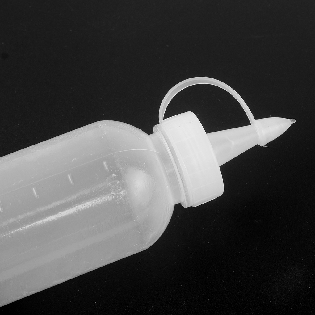 [CHOO] 2pcs 100ML Plastic Sauce Squeezer Bottle Dispensing Bouteille