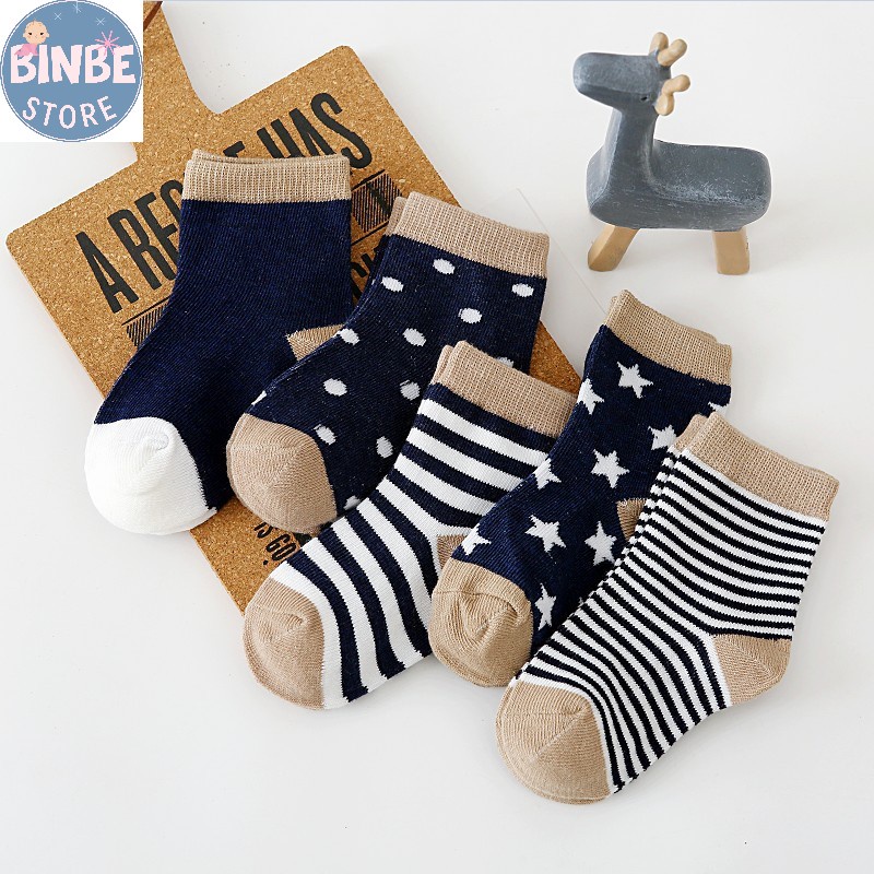 Tất lưới cho bé,Set 5 đôi vớ cho bé trai bé gái từ 0-5 Tuổi