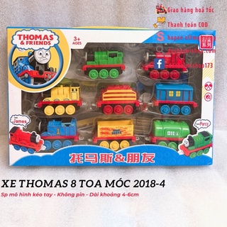 Nhiều Set Mô Hình Toa Xe Lửa Thomas 1:64 Loại Hít Loại Móc