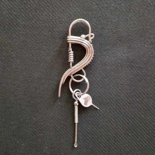 Móc khóa inox 304 hình chim khách đẹp sang trọng