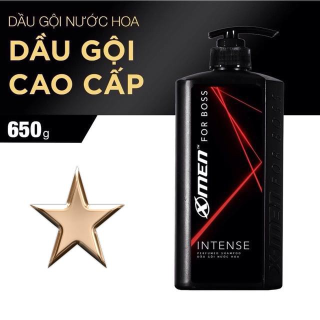 Combo 2 Dầu Gội (650G) + 1 Xịt Khử Mùi XMen for Boss Intense 150ml