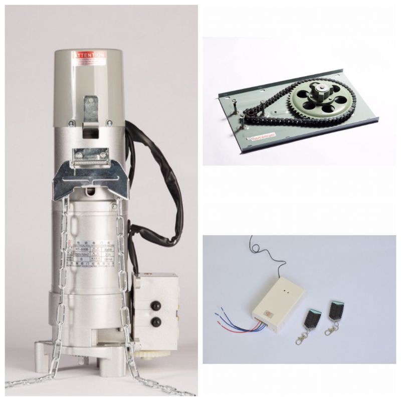 Motor cửa cuốn JG HT 400kg 3 chân nhỏ, Đủ bộ