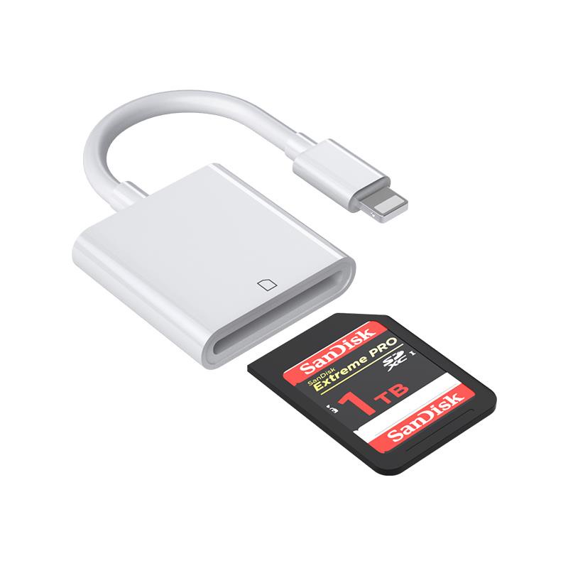 Đầu Đọc Thẻ Nhớ sd Kết Nối OTG Cho Máy Ảnh iPhone Sang Canon Nikon sony Cổng usb CF Huawei iPhone Android