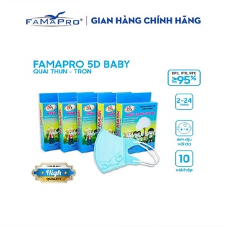 Khẩu trang y tế 3 lớp kháng khuẩn trẻ em Famapro