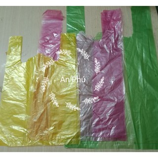 [ GIÁ SỈ ] 1kg Túi Xốp Màu 2 Quai Túi Bóng Giá Rẻ bóng mỡ