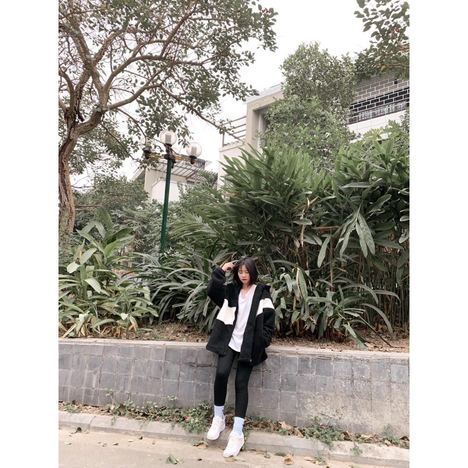 Áo Khoác Lông Cừu Phối Nhung siêu ấm Thời Trang Mùa Đông- kèm ảnh thật khách chụp | BigBuy360 - bigbuy360.vn