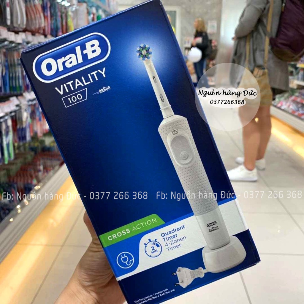 Bàn chải điện Oral B nội địa Đức  VITALITY, PRO 600, PRO 700 made in Germany - Nguồn hàng Đức