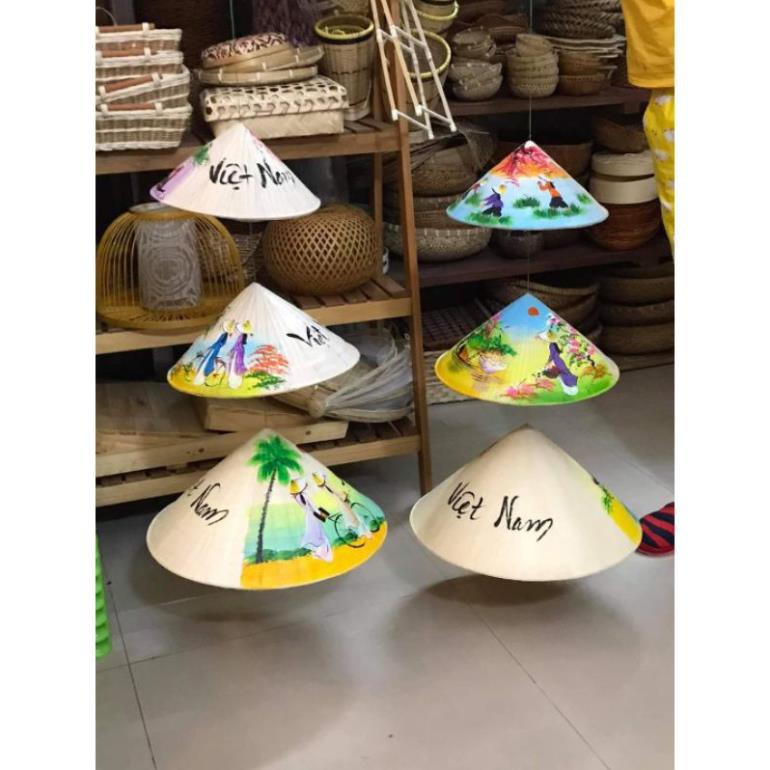 Xưởng SX- Nón lá vẽ đủ size -Tre Việt