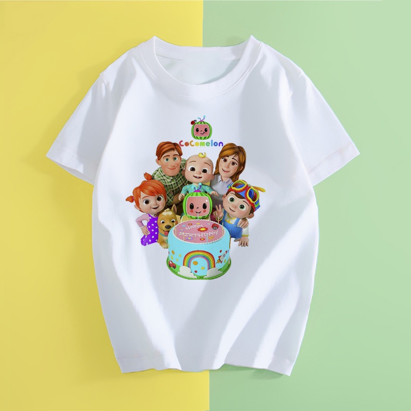 Cocomelon Sinh Nhật Họ Phù Hợp Với Áo Bố Mẹ Bé Sinh Nhật In Hình Họ Ngày Áo Sơ Mi Cocomelon Mặc