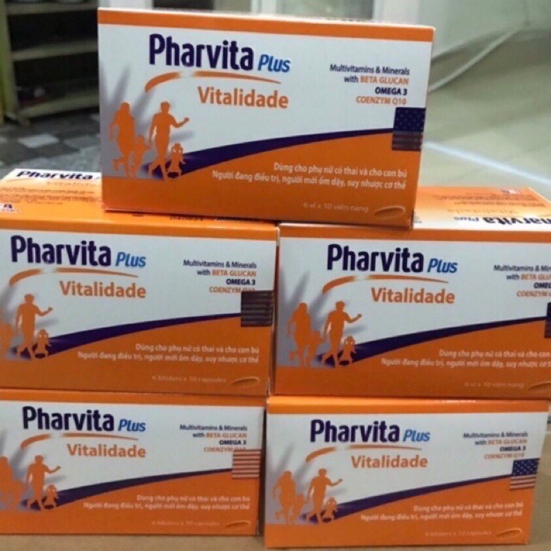 Viên uống bồi bổ cơ thể Pharvita plus | BigBuy360 - bigbuy360.vn