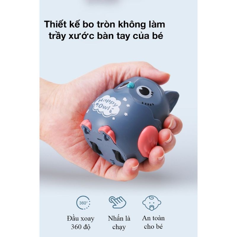 [Freeship Đơn 50k]_ Đồ Chơi Chạy Dây Cót Hình Chim Cú Mèo Dễ Thương Vui Nhộn