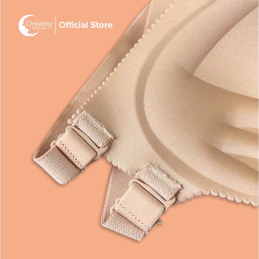 Áo Bra Chống Tuột Mút Mỏng su trơn dây lưng sau Dreamy - A01