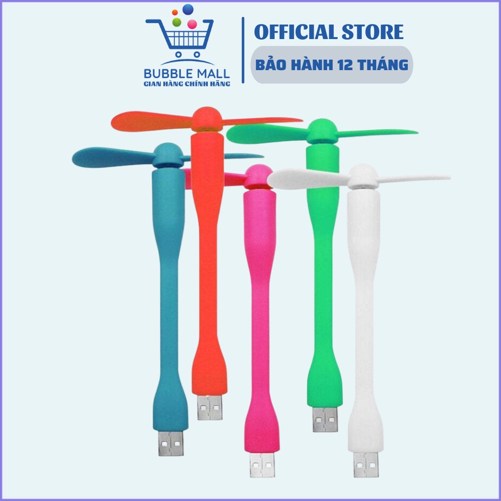 Quạt usb 2 cánh nhiều màu cắm máy tính, sạc dự phòng, củ sạc điện thoại siêu mát