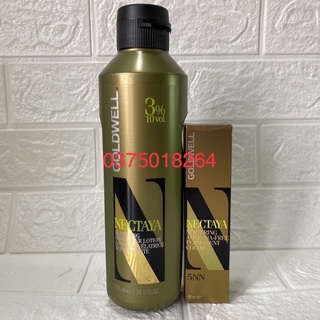 Combo thuốc nhuộm tóc oxy Nectaya Goldwell Free Amoniac 60ml/725ml