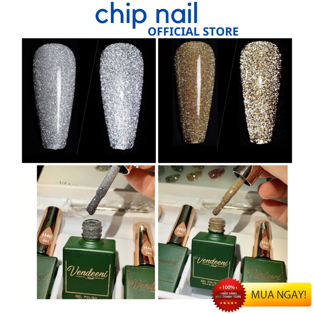 Sơn nhũ flash siêu sáng vendeeni vàng, bạc