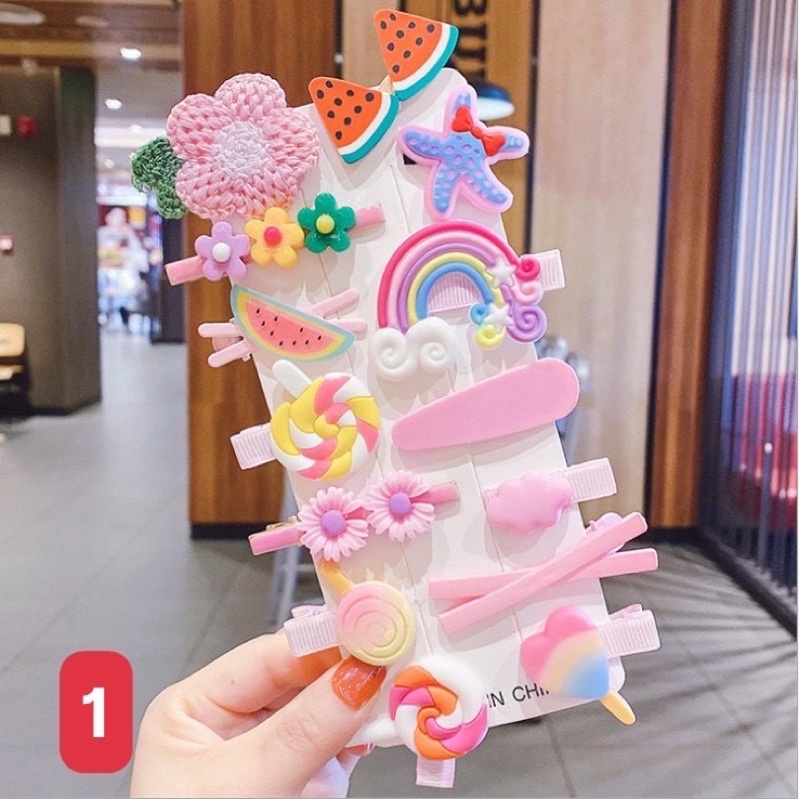 Sét 14 Kẹp Tóc Cho Bé