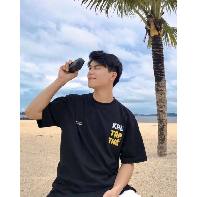 Áo Thun Unisex Tay Lỡ Form Rộng Phong Cách Hàn Quốc Freesize