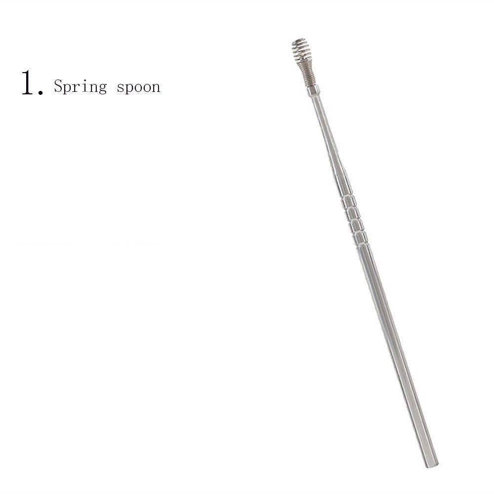 ❈Rowan❈ Set 6 Dụng Cụ Vệ Sinh Tai Bằng Thép Không Gỉ Nhiều Màu Sắc